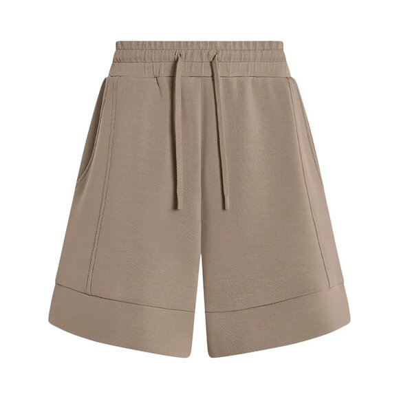 NEW Varley - Size XL, Women's Atrium Jersey Drawstring Shorts - Light Taupe - Picture 1 of 5